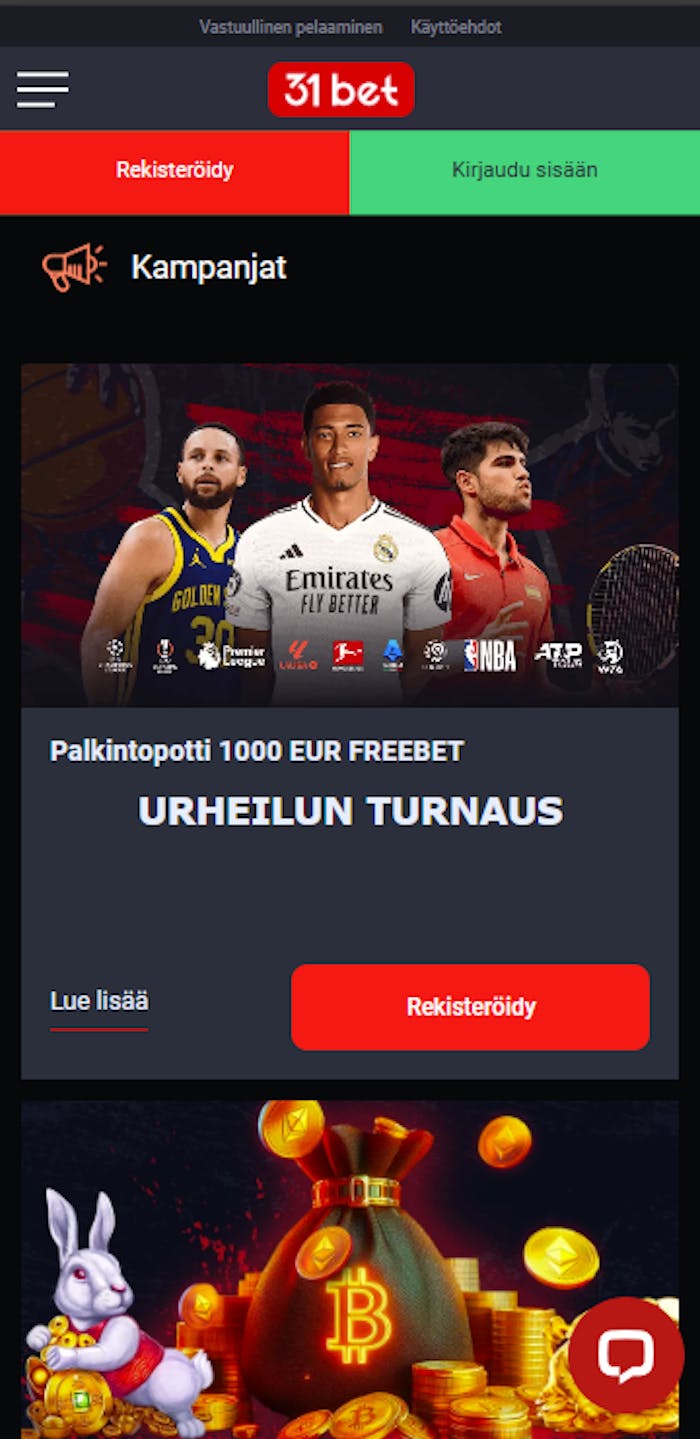 31Bet-nettikasinon-tervetuliaisbonus