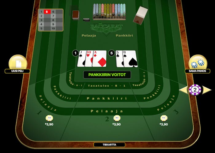 Baccarat kasinopeli