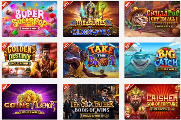 Betsoftin värikkäitä slotteja.