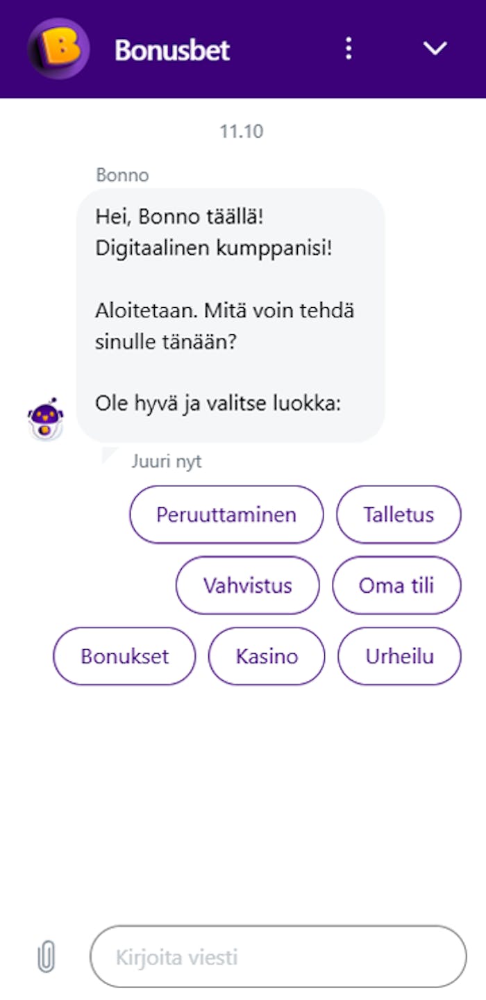 BonusBetin asiakaspalvelu