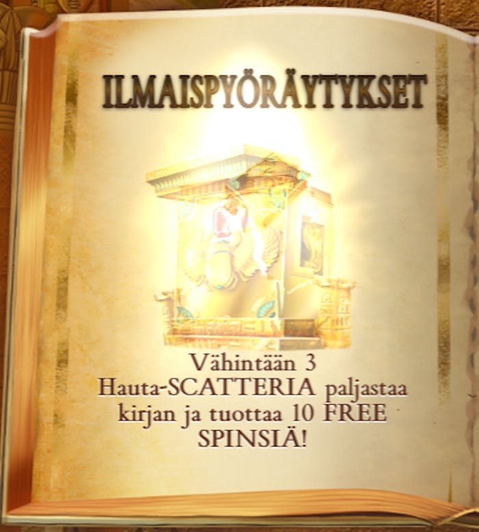 Book of Dead ilmaiskierrokset