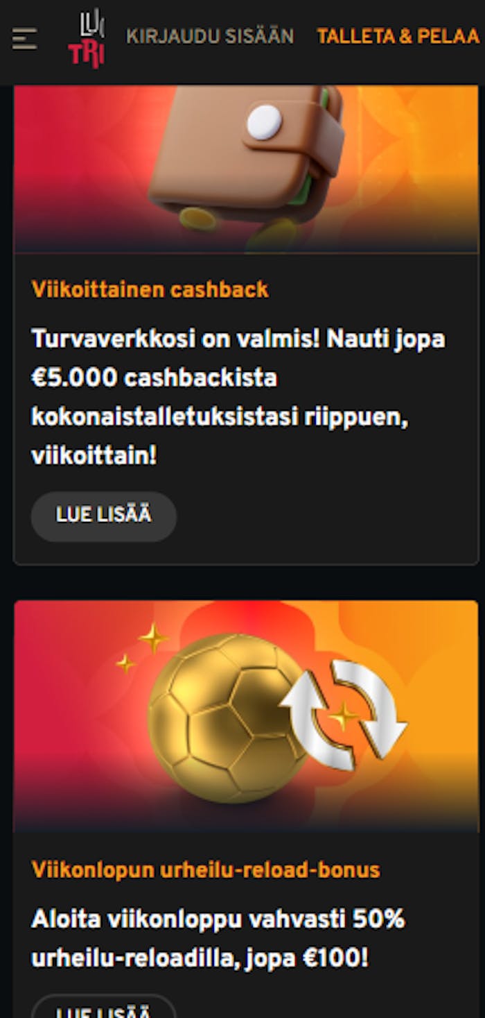 Lucky Trunk kasinon kampanjatarjontaa.