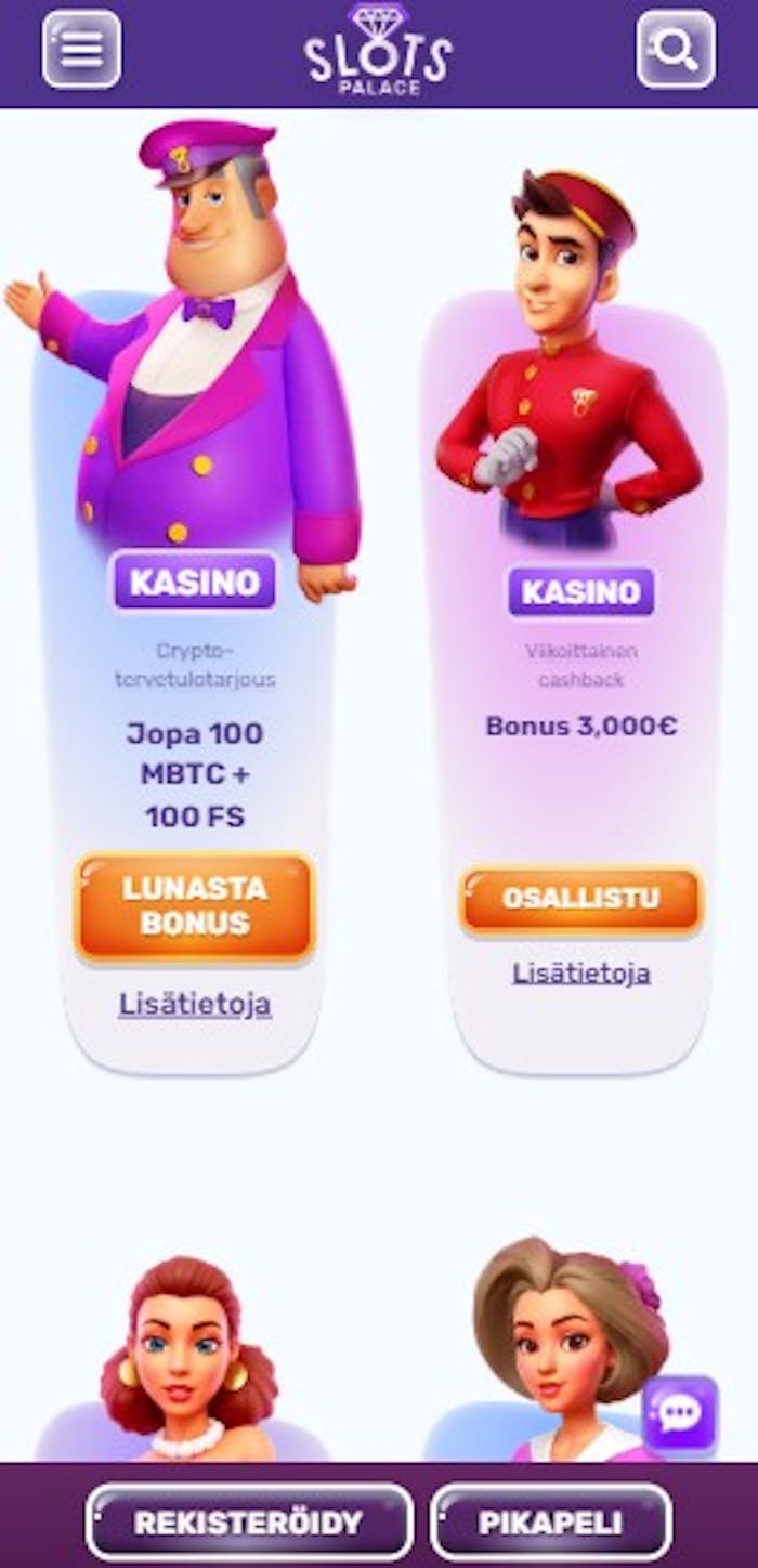 Slots Palace kasinolla on runsas kampanjatarjonta.