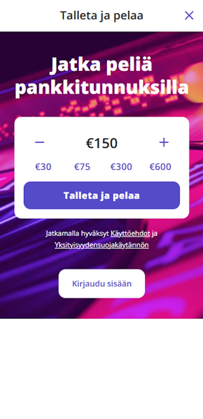 Pelitilin avaaminen Casino Days kasinolle