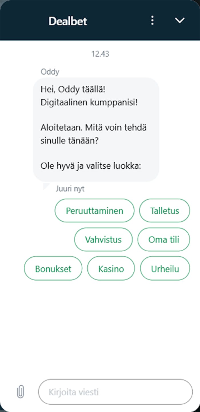Dealbet asiakaspalvelu