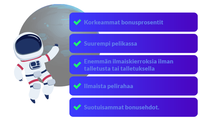 Eksklusiivisten bonuksien edut