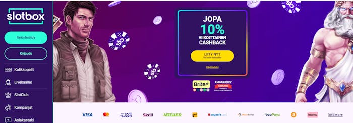 Slotboxin bonus tarjous.