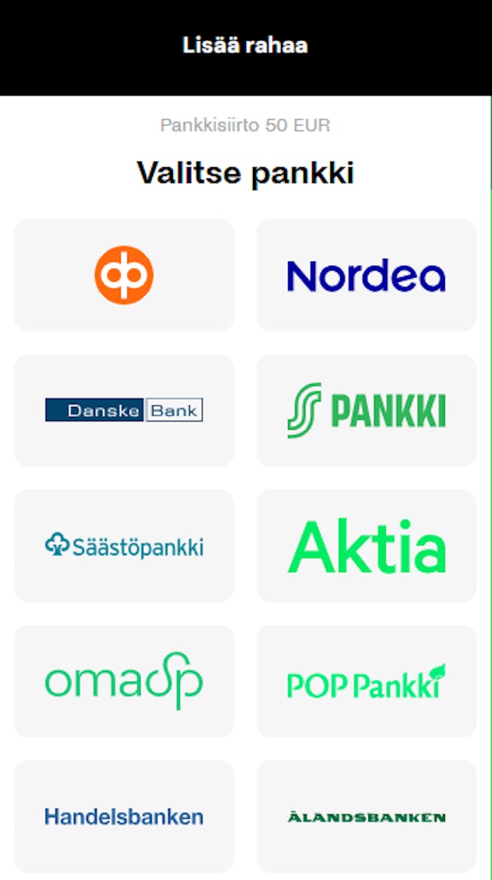 Pelit Lucky Nordic kasinolla voi aloittaa tallettamalla.
