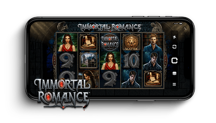 Immortal Romance kolikkopeli mobiilinäytöllä