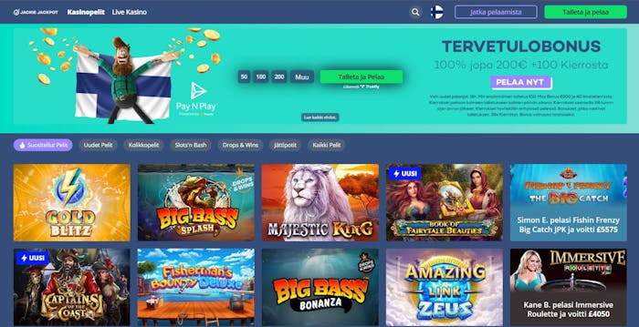 Jackie Jackpot Casinon etusivu