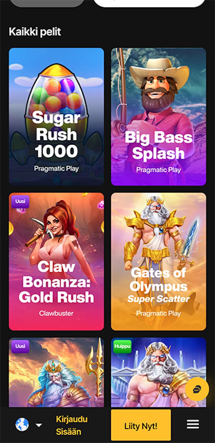 Just Casino nettikasinon pelit