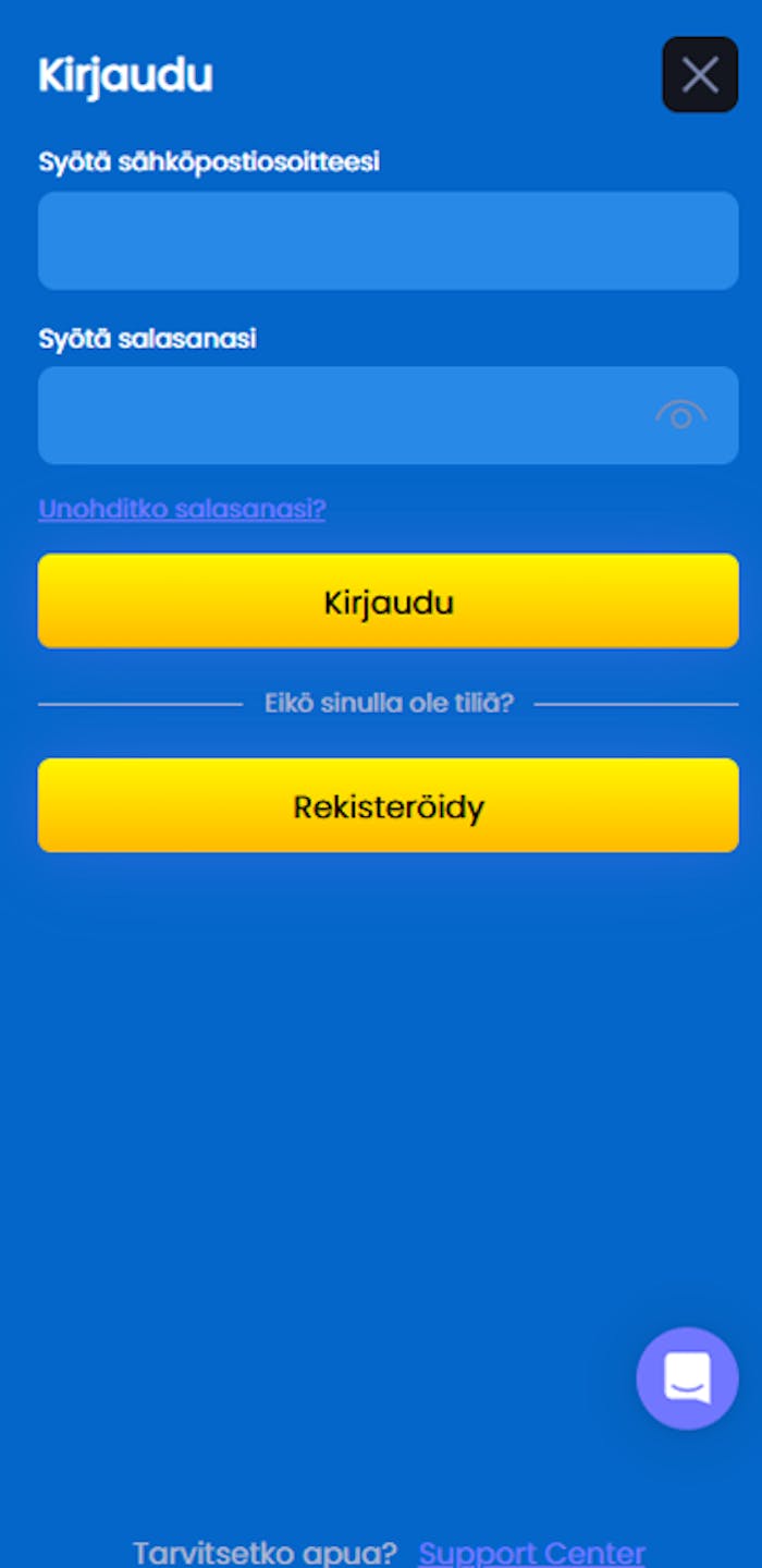 Pelitilin avaus ja rekisteröityminen Monster Casinolle
