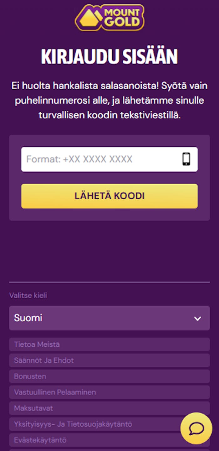 Mount Gold Casinon login