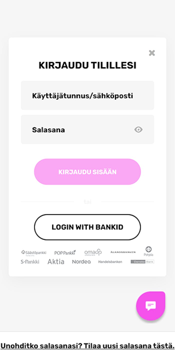 Pelitilin avaaminen Neon Vegas nettikasinolle