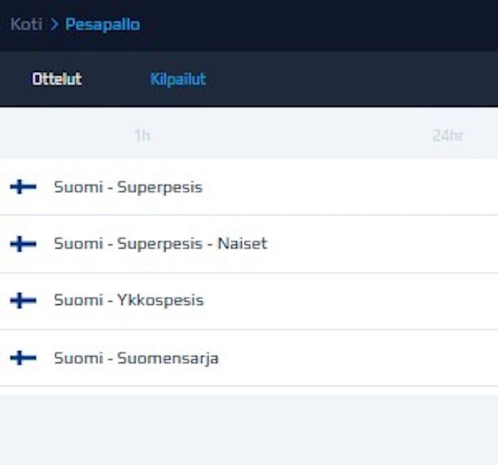 NetBet tarjoaa pesäpallo vedonlyöntiä 