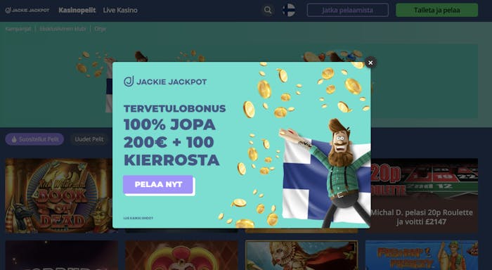 Jackie Jackpot bonus