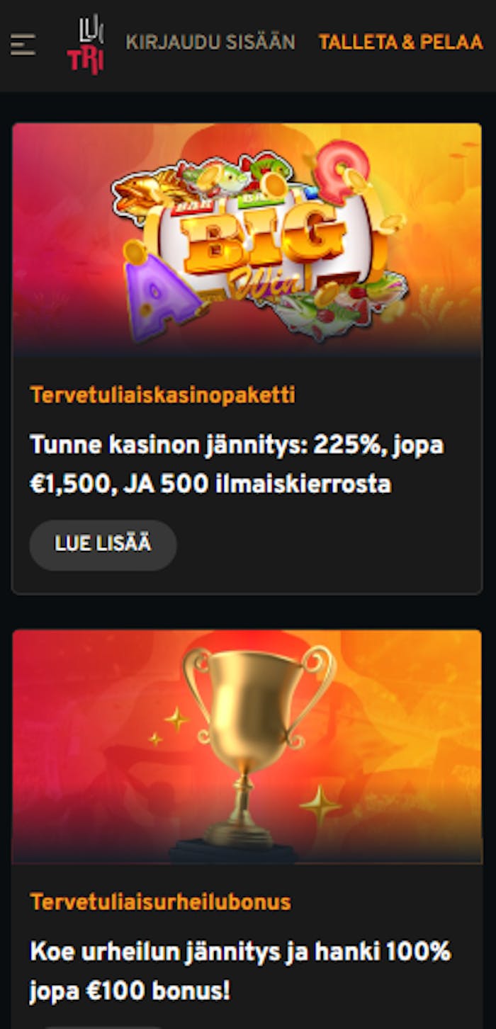 Lucky Trunk kasinolla on tervetuliaistarjous kasinolle ja vedonlyöntiin.