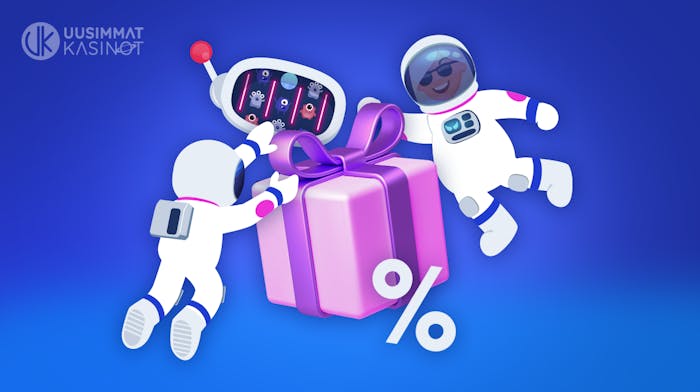 Astronautit avaavat paketista casinobonuksen