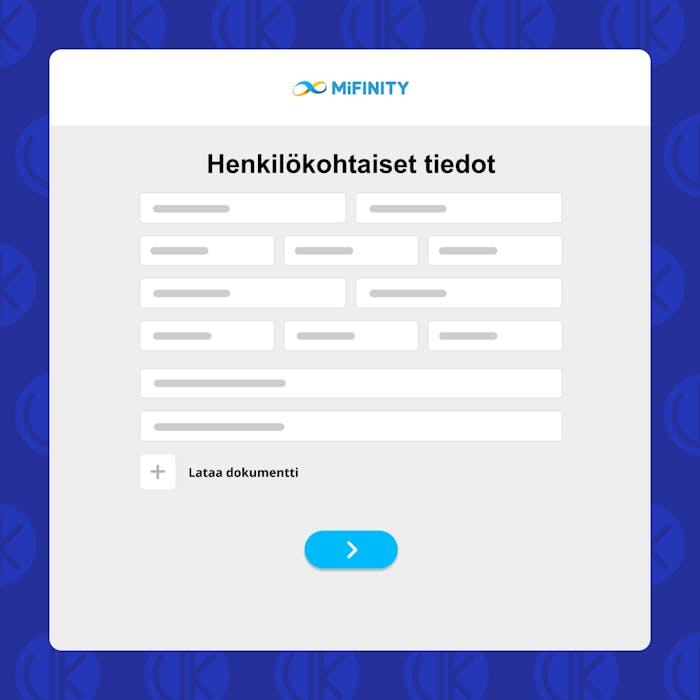 Täytä henkilötietosi lomakkeelle