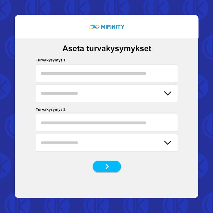 Aseta turvakysymykset